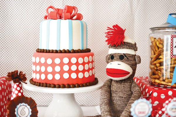 adorable-rustic-modern-sock-monkey-birthday-party-hostess-with-the