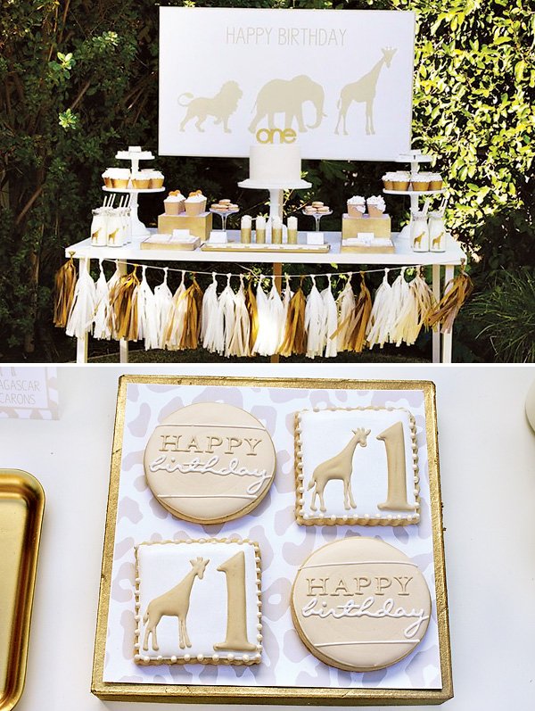 stylish-golden-safari-first-birthday-party-hostess-with-the-mostess