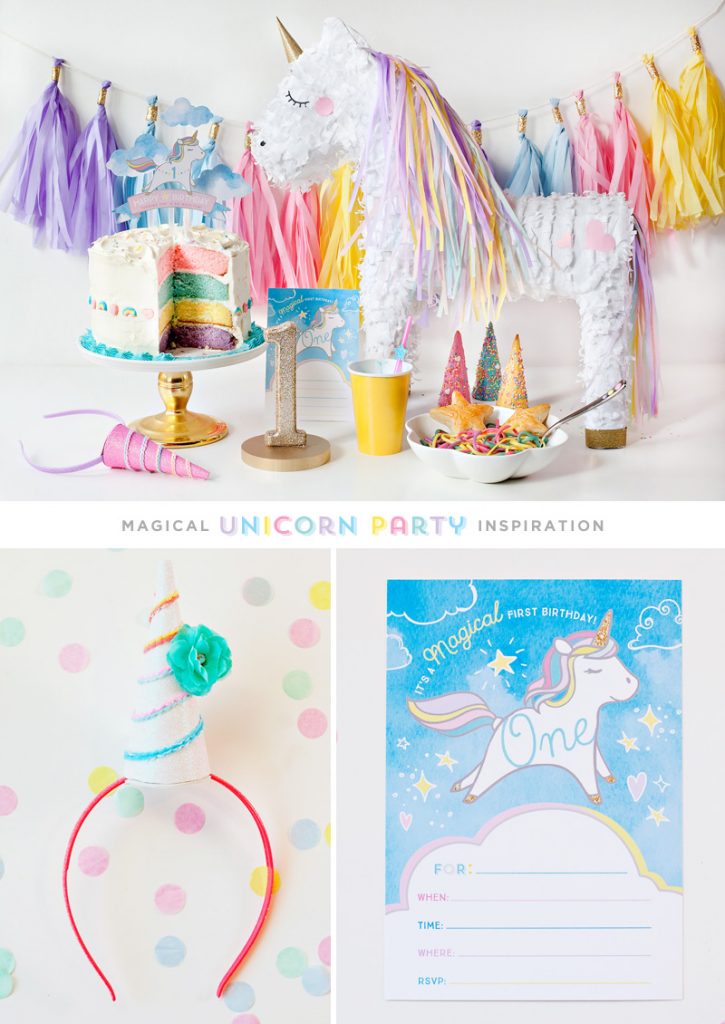 (Simple & Sweet) Unicorn Birthday Party Ideas // Hostess with the Mostess®