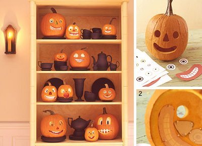 lace patterned pumpkins