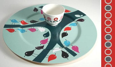 Bird Tray and Flower Cup