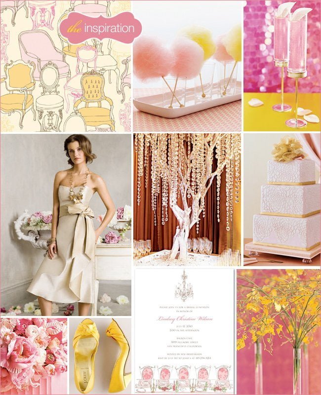 Pink and Yellow Wedding Theme Ideas