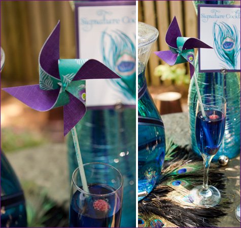 engagement party peacock theme