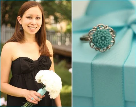 tiffany blue bridal shower dress Tiffany Blue Tulle Mismatched A-line Long Bridesmaid Dresses, CB0037 main image 1