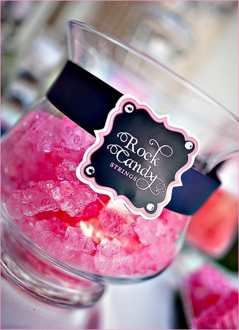 Navy Blue Pink & Silver Candy Buffet Personalised Wedding Sign 