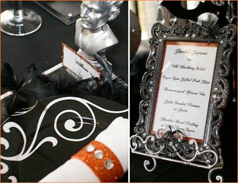 gothic glam halloween party decorations