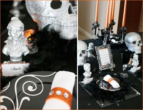 gothic glam halloween party decorations
