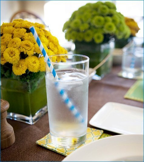 Pinwheels and Pom Poms party theme