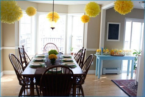 Pinwheels and Pom Poms party theme
