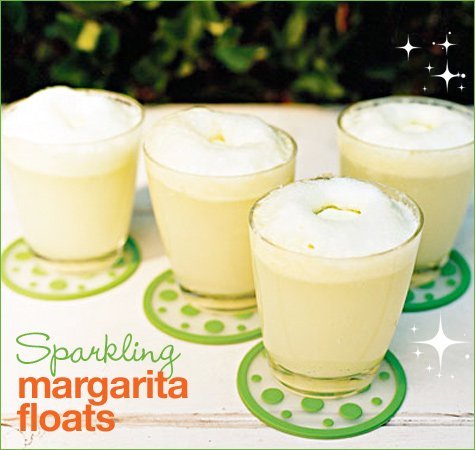 sparkling margarita floats by Erika Lenkert