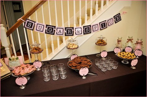 sugar and spice baby shower theme