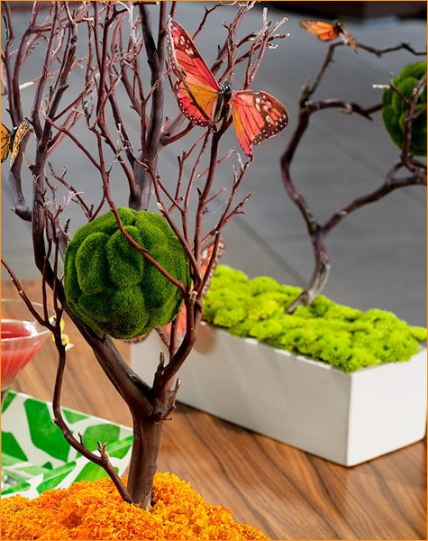 spring centerpiece and cocktail party ideas