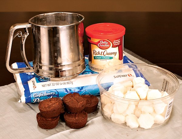 Snowy Meringue Drop Brownies Recipe
