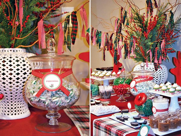 plaidchristmaspartyideas_1 plaid Christmas party ideas