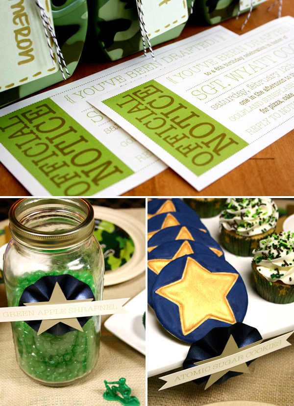 Army Themed Birthday Party