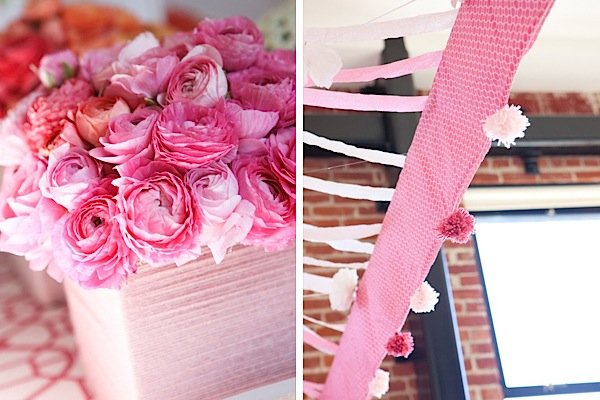 pink elephant baby shower
