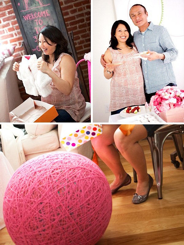 pink elephant baby shower