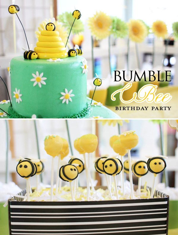 Adorable Bumble Bee Birthday Party