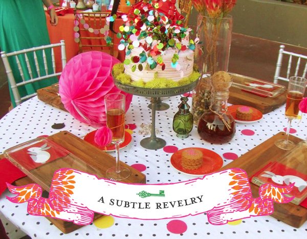 Alice in Wonderland Bridal Shower Table