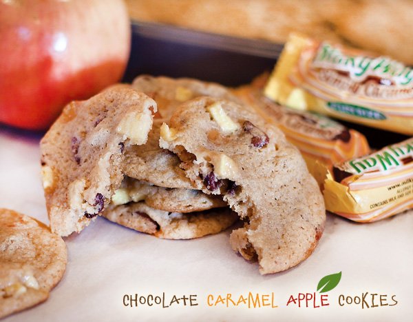 Chocolate Caramel Apple Cookies Recipe