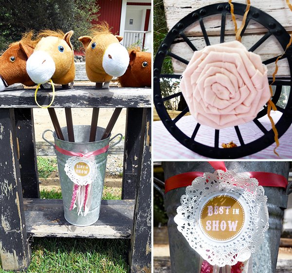 Vintage Pony Birthday Party Dessert Table