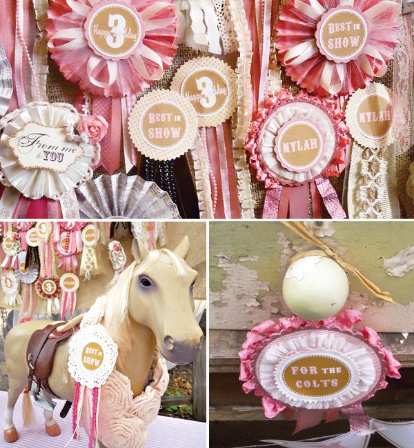 Vintage Pony Birthday Party Dessert Table