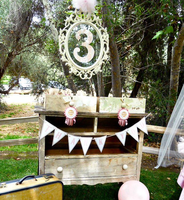 Vintage Pony Birthday Party Dessert Table