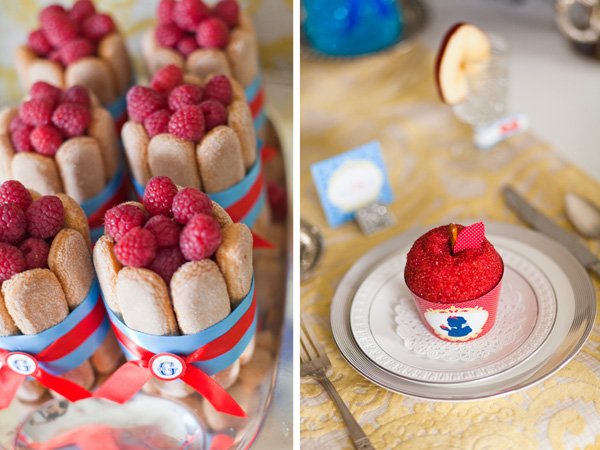 snow white fairy tale birthday party desserts