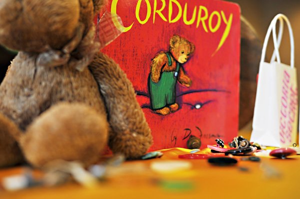 book_party_10 book baby shower corduroy centerpiece