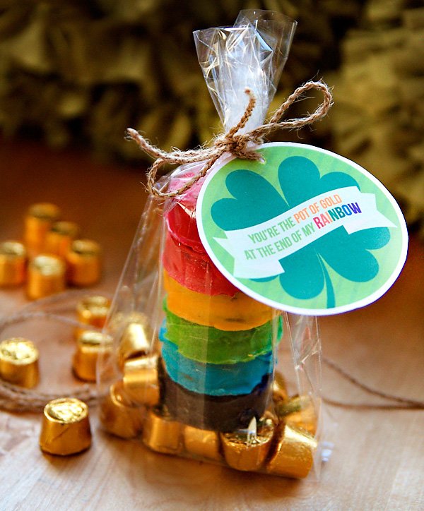 Rainbow Oreos Pot of Gold - St. Patrick's Day Party Favor