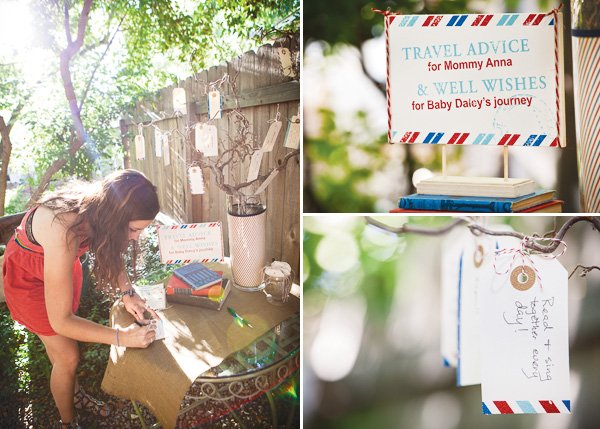 vintage travel baby shower advice for a new mom