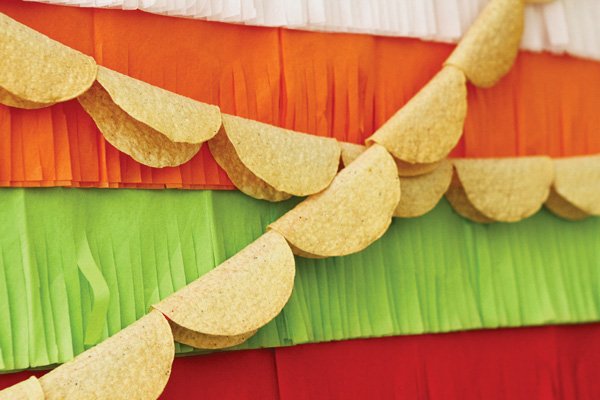 colorful mexican fiesta party taco bunting