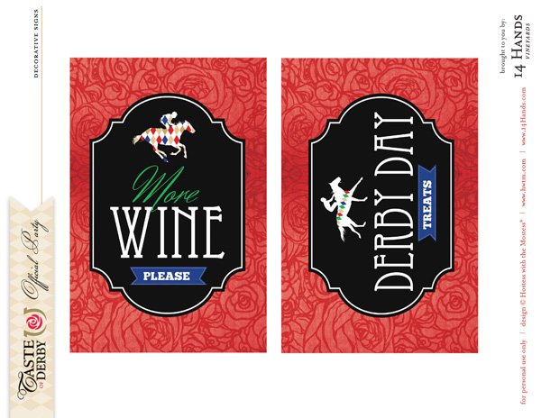 FREE Kentucky Derby Party Printables // Hostess with the Mostess®