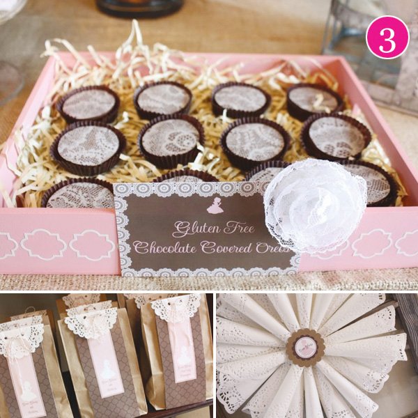 pink-doily-first-communion pink and white doily first communion party