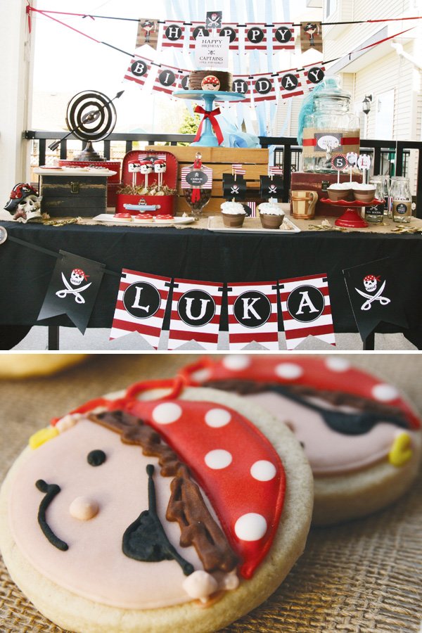 pirate party dessert table