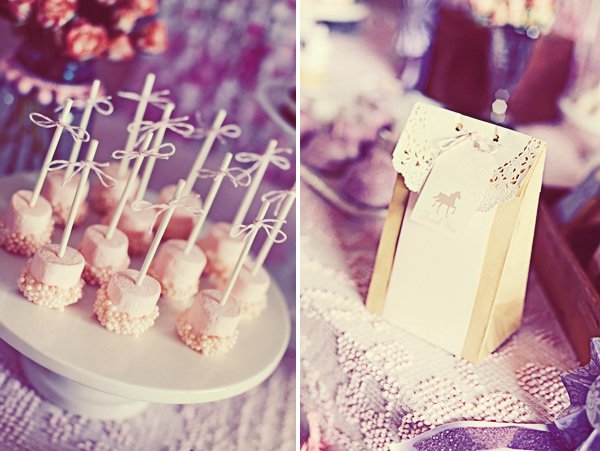 vintage pony party cake pops