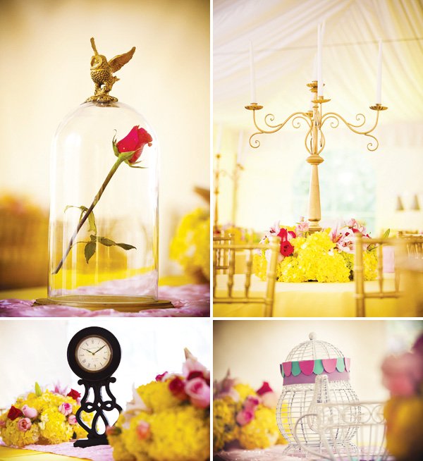 beauty and the beast theme centerpieces