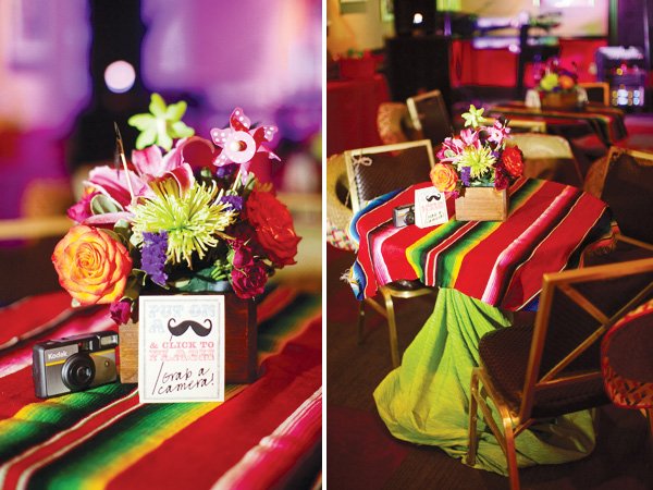 mexican theme fiesta engagement party centerpiece