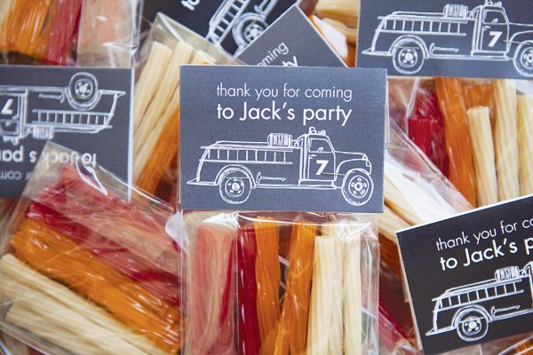 fire truck party favors