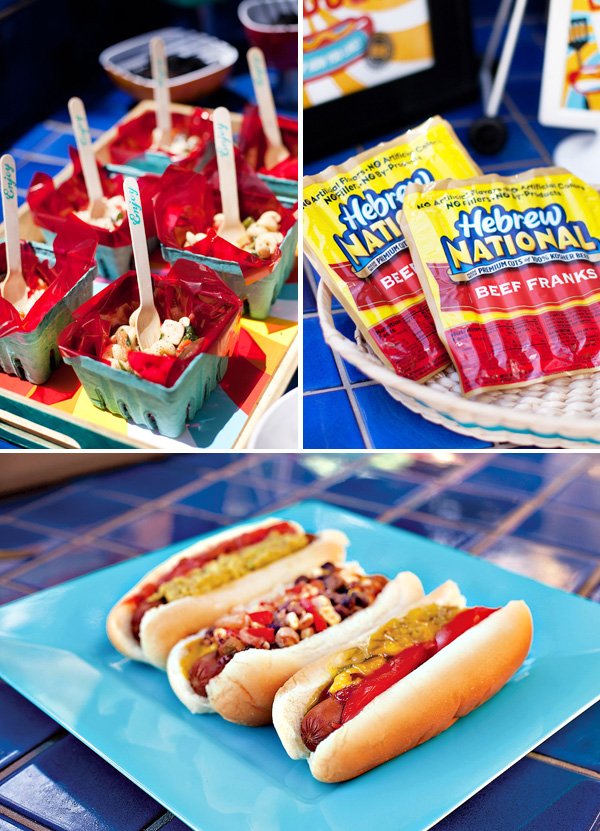 hebrew national hot dog grilling party