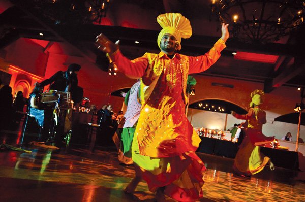 indian lohri celebration dancer