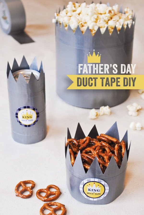 father's day ideas: king of duct tape father's day diy tutorial
