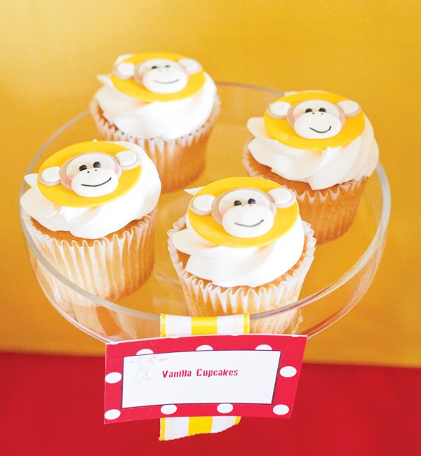 monkey cupcake toppers