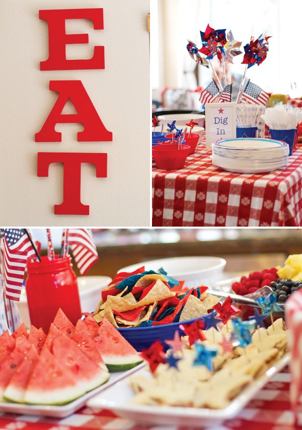 patriotic pinwheels party for july 4th