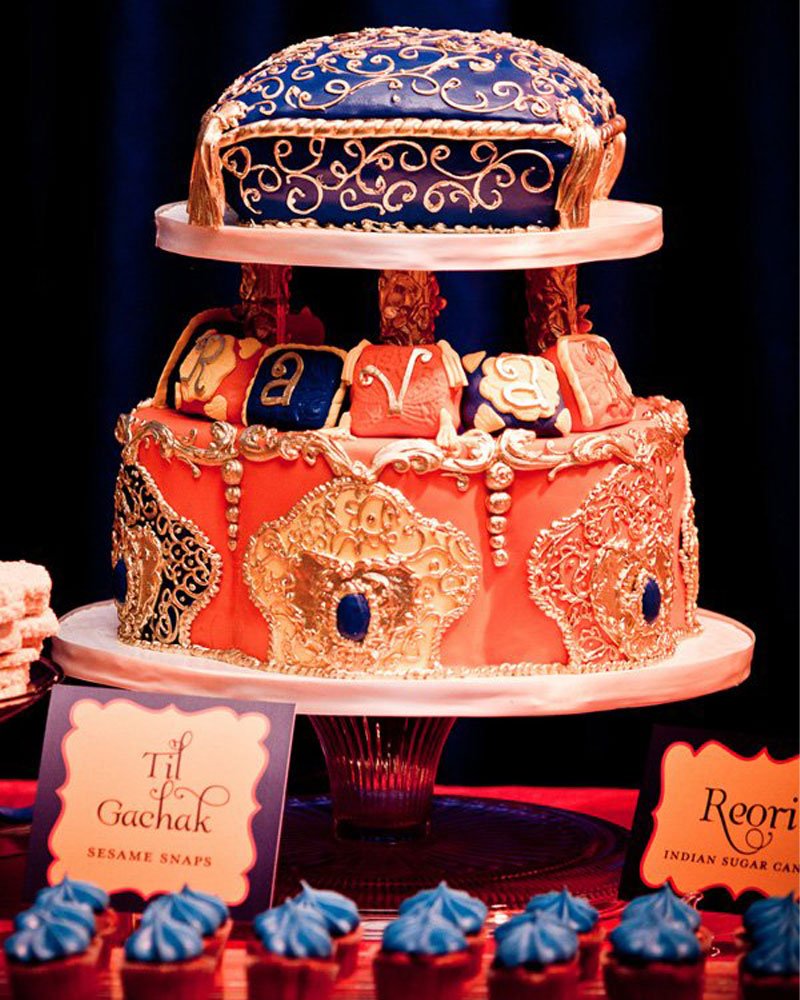 indian lohri first birthday cake
