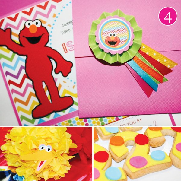 rainbow elmo birthday party