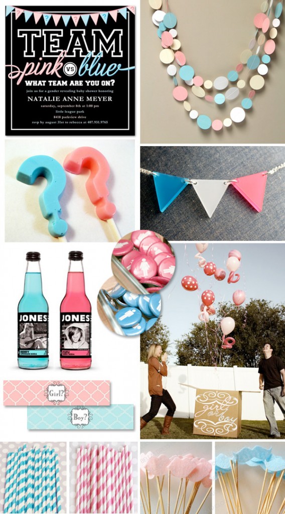 pink and blue gender reveal party ideas