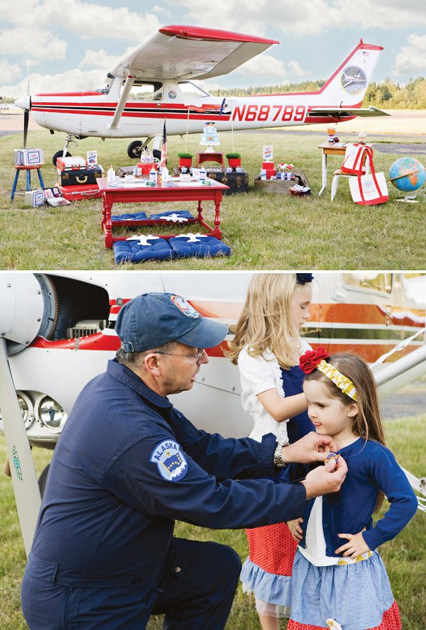 Airplane themed back to school party