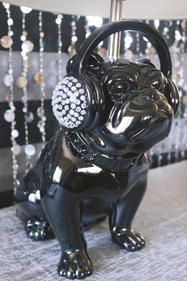 5 tips to a cool teen party decor with a rhinestone encrusted pug