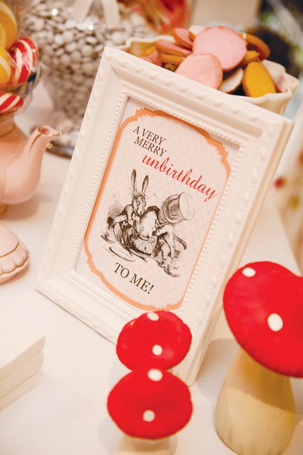alice in wonderland party sign